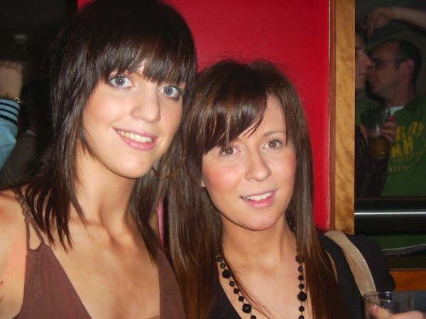 Revellers on a night out in Cafe Roc and Earth in December, 2005.