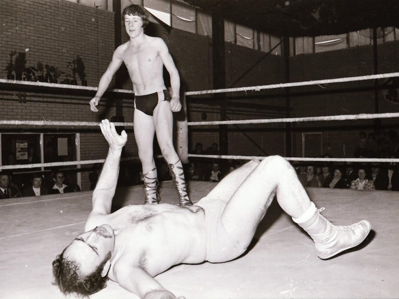 Fight night wrestling showcase in Derry in June 1975.