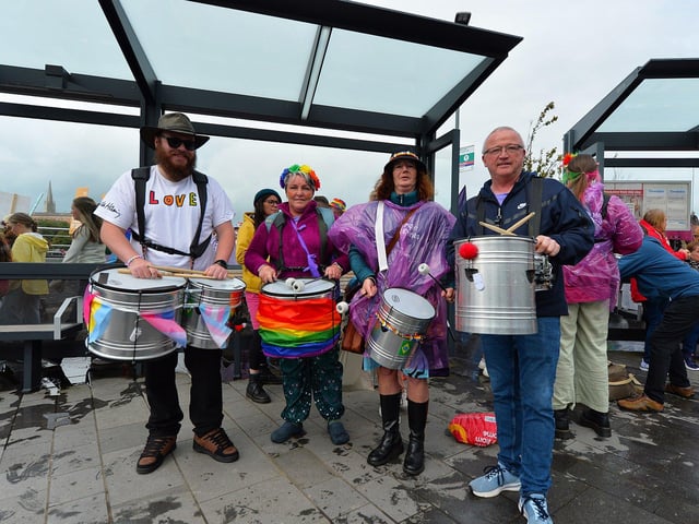 Revellers at the 2024 Foyle Pride Parade. Photo: George Sweeney