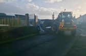 Clear up underway in Derry after Storm Éowyn demolishes wall