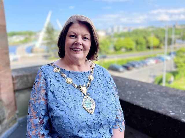 The new Mayor of Derry and Strabane, Councillor Patricia Logue.