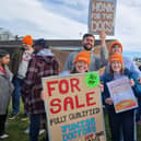 Junior doctors striking for increased pay at Altnagelvin.