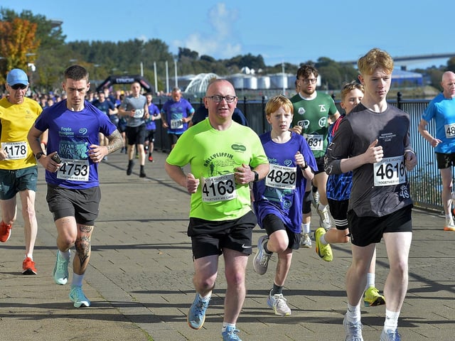 Participants at the annual Foyle Hospice Run/Walk. Photo: George Sweeney