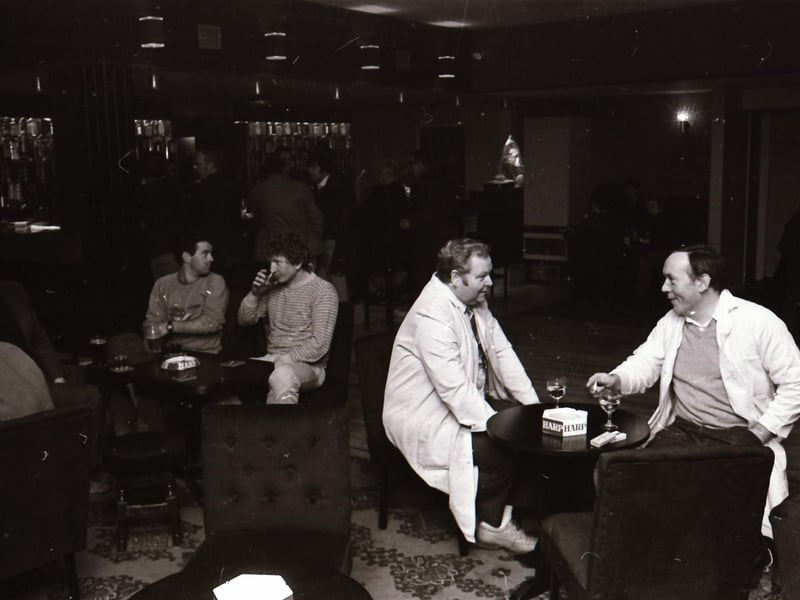 Patrons at the Savoy Bar, Sackville Street in Derry city centre.