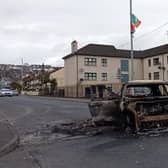 The remnants of the vehicle after the blaze was extinguished. (photo: Aisling Hutton)
