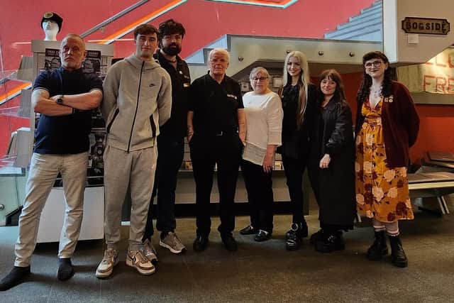 John Kelly with colleagues at the Museum of Free Derry.