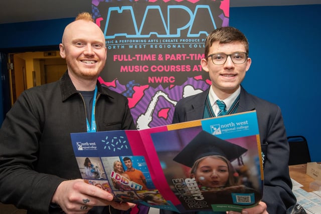 St Patrick's and St Brigid's College Student Aidan Healy finds out more about Music and Performing Arts courses at NWRC's Open Day.
