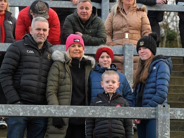 Fans in Celtic Park for the Derry v Monaghan game on Satday. Photo: George Sweeney