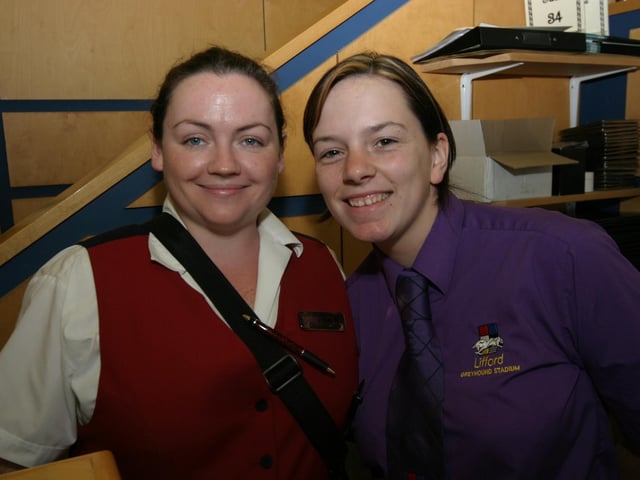 Derry and Donegal people enjoying a night at the Lifford races in June 2005.