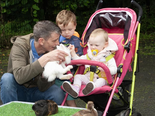 Enjoying the Greater Shantallow Area Partnership/Ethos Family Support Hub’s Picnic in the Park Fun Day