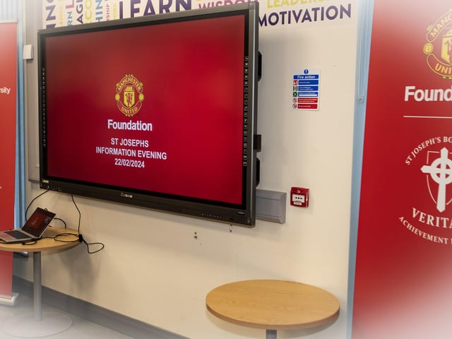 Manchester United Foundation at St. Joseph's Boys'.