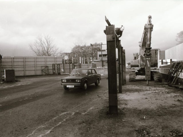 Rosemount British Army tower being dismantled and Coshquin checkpoint demolished in 1995.