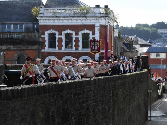 ABOD parade on Derry’s Walls. Photo: George Sweeney