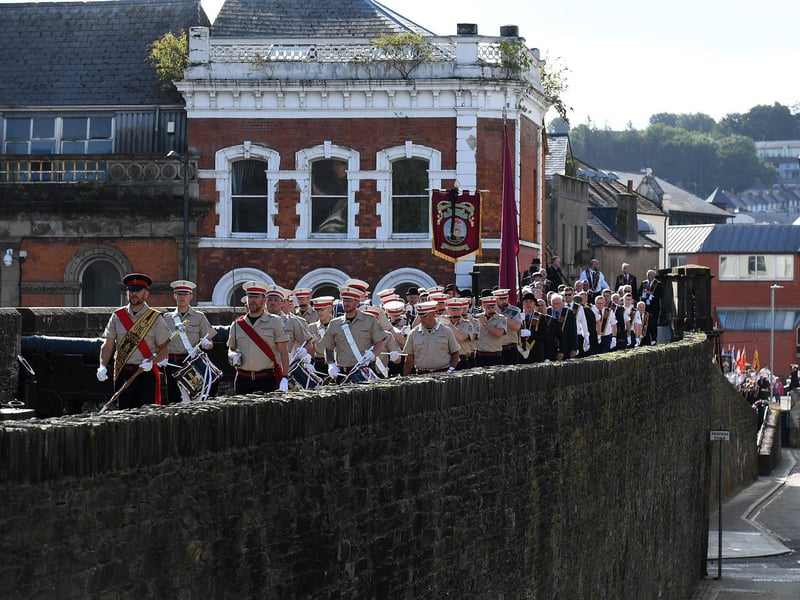ABOD parade on Derry’s Walls. Photo: George Sweeney