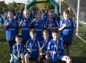 Some of the medal winners after the first wave of duathletes on Wednesday.