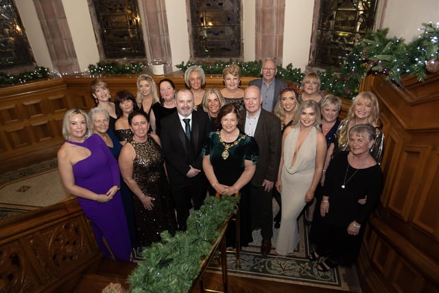 Mayor of Derry City and Strabane District, Councillor Patricia Logue, hosted a sparkling Christmas Charity Ball on Friday evening in the Guildhall. The event was held in aid of the Mayor’s chosen charities, the Foyle Hospice and the Ryan McBride Foundation, and she extended her thanks to all who attended and donated to the two causes.