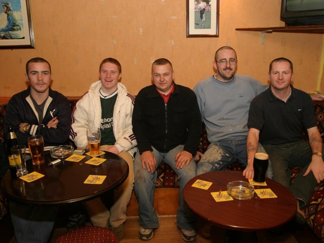 Enjoying a pint in Derry bars 20 years ago in 2003
