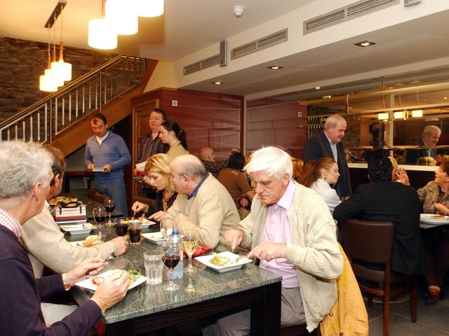 Customers dining out of an evening at Danano's restaurant in Derry 20 years ago back in October 2004.