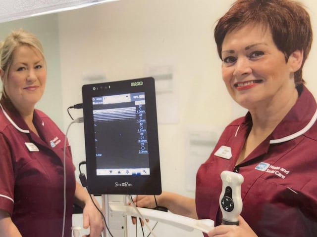 Lorraine Kee and Helen Nutt, CVAD Specialist Nurses.