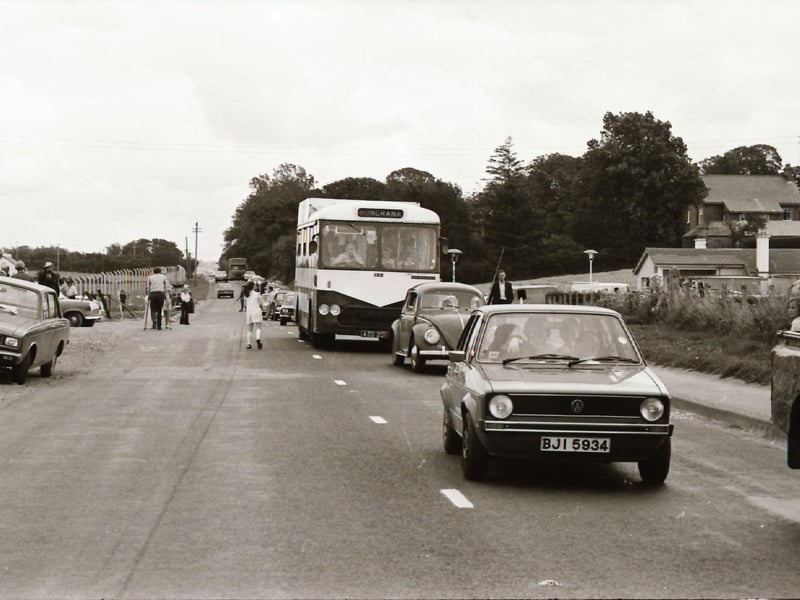 Buncrana Road: Complex workers protest at Army harassment.