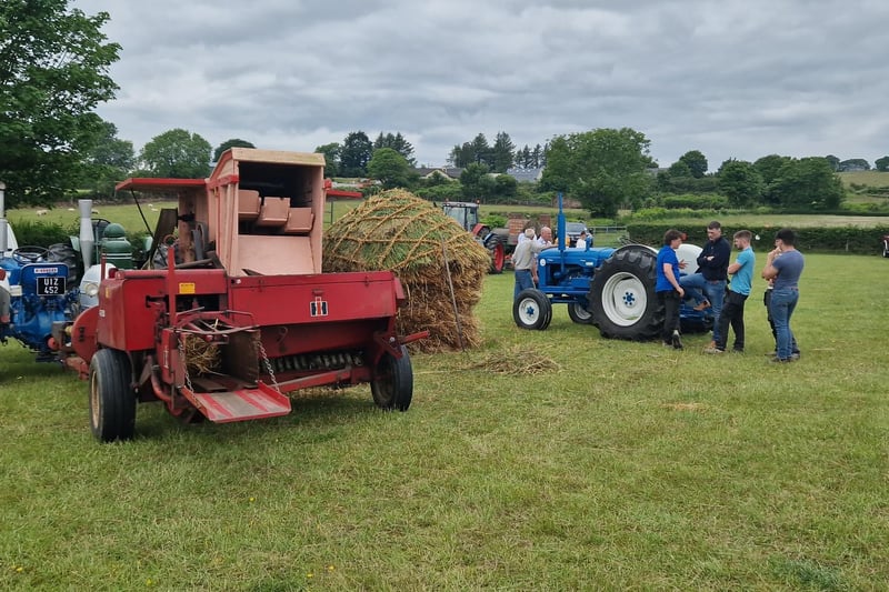 There was a threshing demonstration on the day.