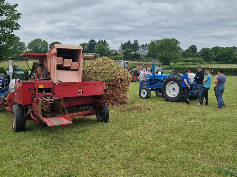 There was a threshing demonstration on the day.