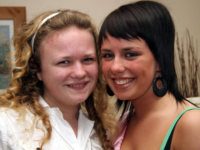 Tanya pictured with her sister Natasha on the occasion of her 18th birthday 0130JML : Parties and celebrations across Derry in May 2006.