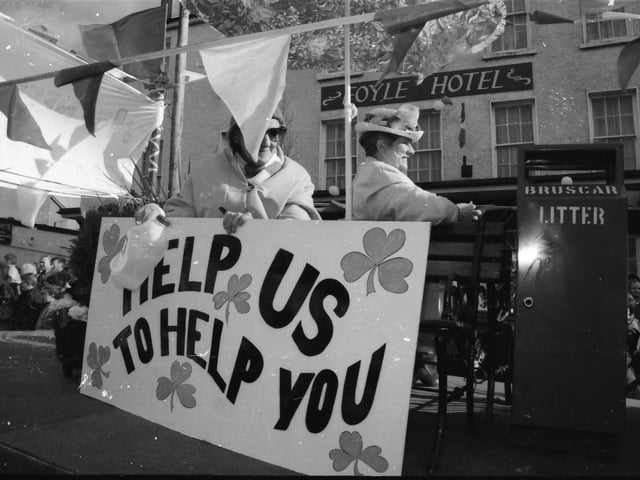 The St. Patrick's Day parade in Moville in 1998.
