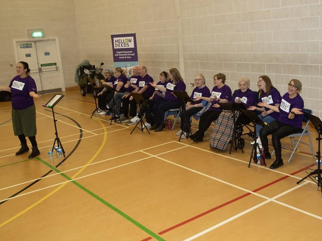 The Mellow Deeds Choir performing at the City of Derry International Choir Festival in Creggan on Friday morning under the leadership of Anna Nolan. The choir performed alongside the Chamber Choir of the University of Lisbon, Portugal. (Photos: JIm McCafferty Photography)