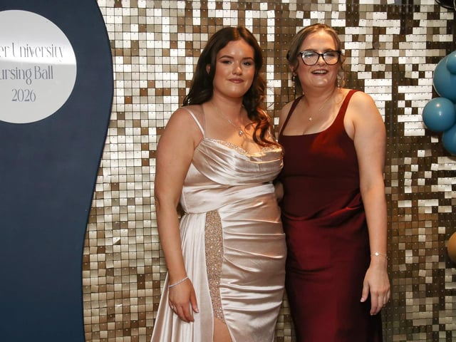 Beth Buchanan and Liz Flanagan pictured at The Nurses Ball, Class of 2026 held in The Everglades Hotel. (Photo - Deirdre Heaney, nwpresspics)
