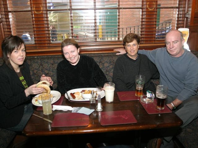 Enjoying a pint in Derry bars 20 years ago in 2003