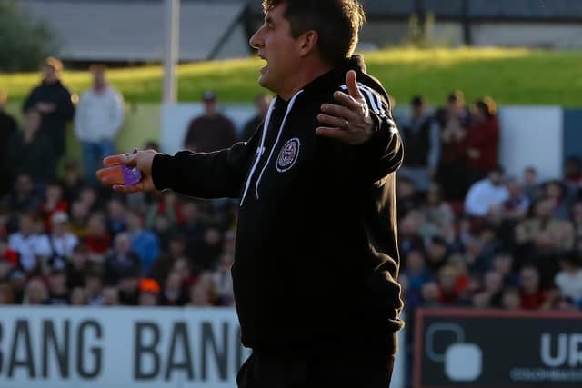 Declan Devine pictured during Derry City's last visit to Dalymount Park, has parted ways with the Dublin club. Credit: Kevin Moore/MCI