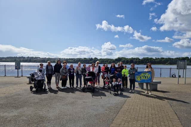 Mayor of Derry City and Strabane District Councillor Patricia Logue pictured at North West BAPS (Breastfeeding and Perinatal Support) walking group launch