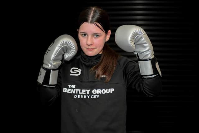 Shaniece Robinson, Oakleaf ABC, recently won the Girl 1 National Title at 47 kilos in the National Championships held in Dublin. Photo: George Sweeney