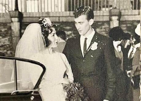 Anna and American sailor, Paul Lefebvre were married in St Eugene's Cathedral.