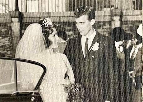 Anna and American sailor, Paul Lefebvre were married in St Eugene's Cathedral.