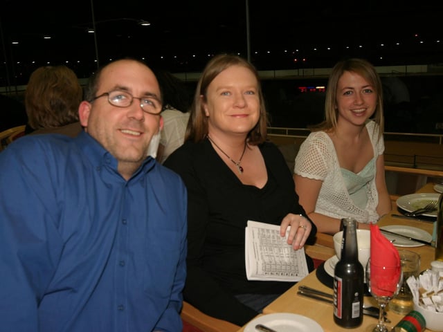 Pictured from left - Simon Kennedy , Wendy Kennedy and Fiona Kennedy. : Parties in December 2005.