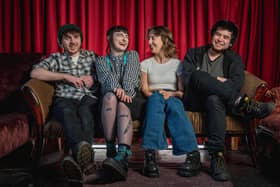 TRAMP is the genre-queer, Donegal-accented, indie-punk band breaking through Ireland’s new music scene. Their raw unrelenting voice leaves you hanging onto every word, while the earworm riffs and rhythms shake the crowd to action. Winners of the ‘BBC Introducing: Artist of the Year Award’ at the NI Music Prize 2023, and having supported local legends; The Undertones, TOUTS & Cherym, TRAMP are the new fiery, ticket-selling Derry band.