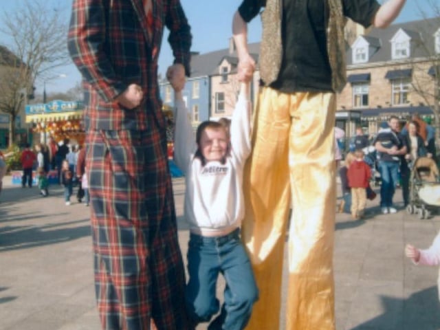 St Patrick's Day celebrations in Donegal Town in 2003:.