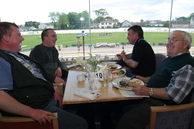 At the Lifford races back in 2004 with tasty food and a few drinks.