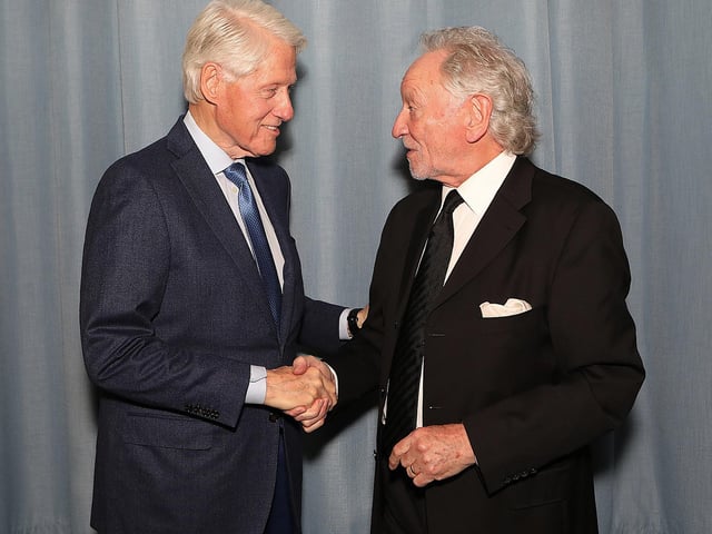 Bill Clinton with Phil Coulter