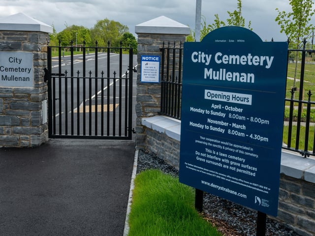Derry City and Strabane District Council has officially opened its new municipal cemetery at Mullenan Road.