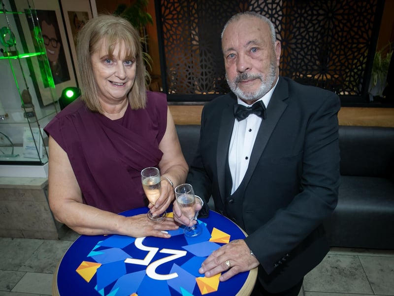 Grace McFadden and Sam McDowell pictured at Friday's event in the Millennium Forum.