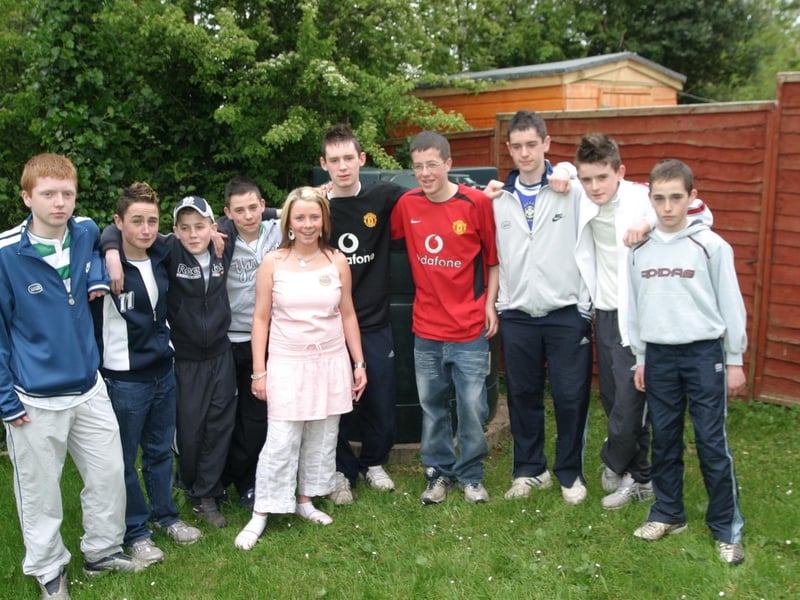 Celebrations 20 years ago for Jamie Lamberton.