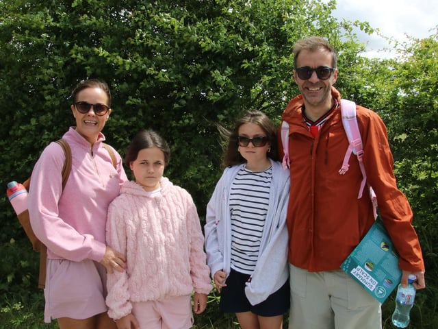 The Donnelly Family pictured at The 19th Annual Scalp Mountain Climb to the Cross in aid of Concern Worldwide. (Photo - Deirdre Heaney, nwpresspics) : .