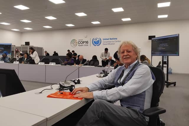 Rev. David Latimer at COP16 in Riyadh