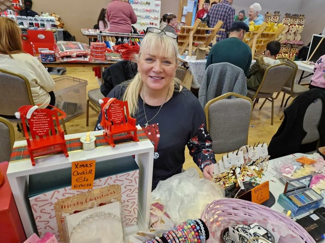 Jacinta Coyle at Lauren Doherty's stall.