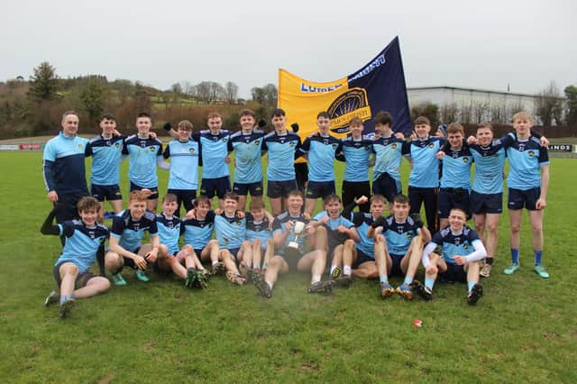 Lumen Christi's Ward Cup champions pictured after Friday's victory in Letterkenny.