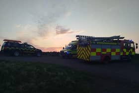 Coleraine and Ballycastle Coastguard Rescue Teams were tasked to assist the Northern Ireland Ambulance Service to evacuate a casualty who had fallen from a sea wall at Ballykelly Bank sustaining a fractured ankle. Northern Ireland Fire Service also attended