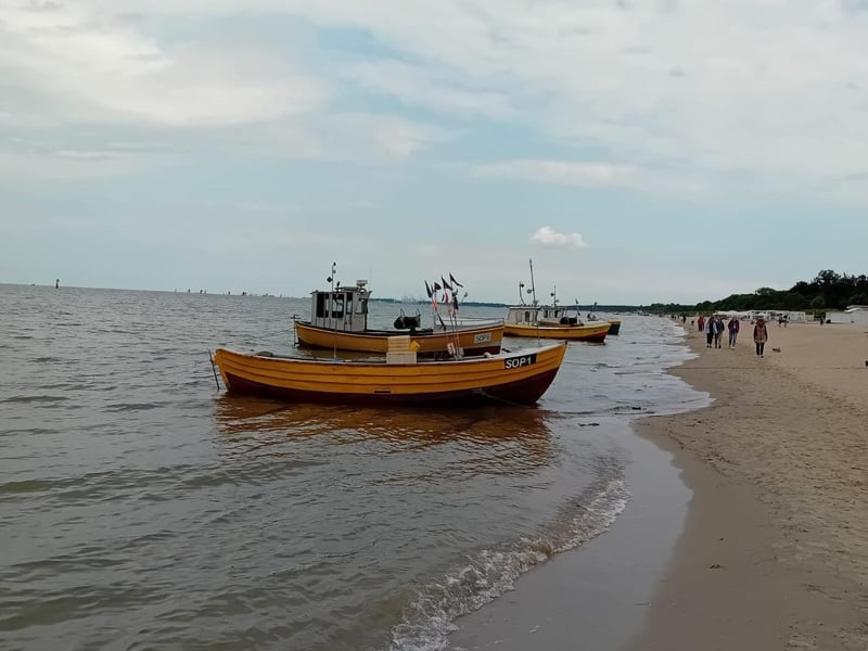 Fishing boats at Sopot.